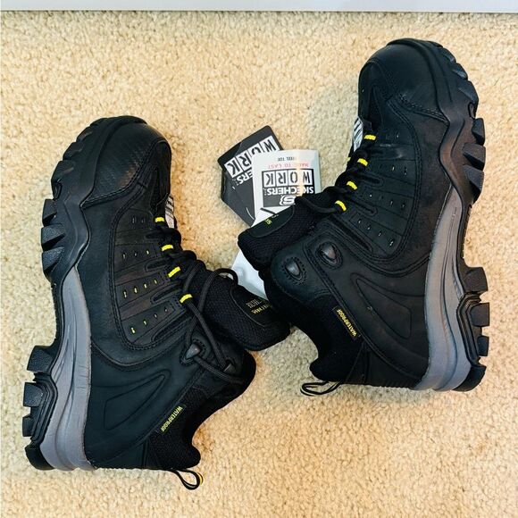 NWT Skechers Work Delleker Lakehead Steel Toe Boot ASTM F2413-2011 Men's Sz 7 - Picture 8 of 16